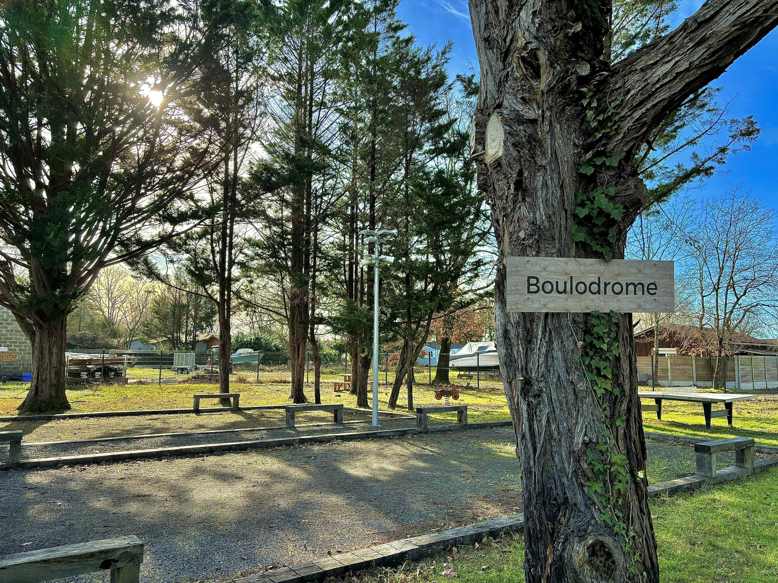 Petanque court Bassin d'Arcachon camping
